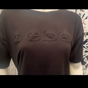 Short sleeve black bebe t-shirt